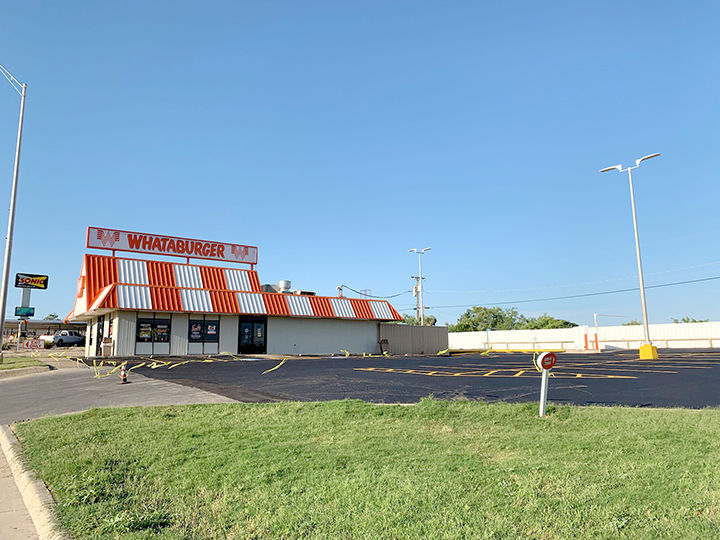 Whataburger closed for parking lot repaving